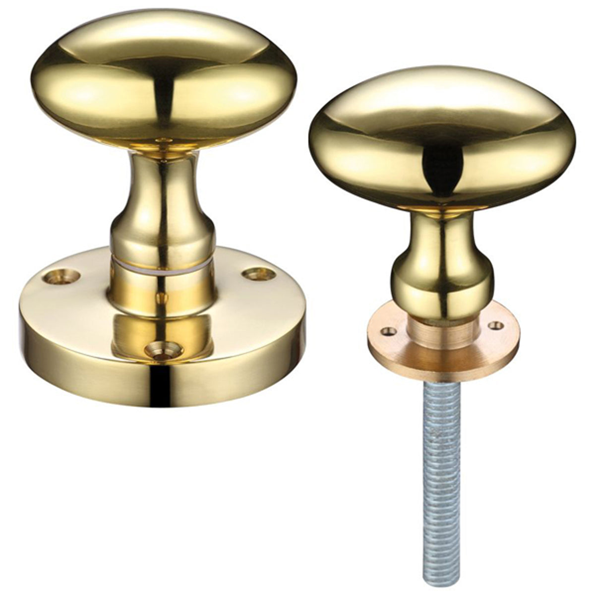 ZCB OVAL MORTICE KNOB D61 RIM PBR