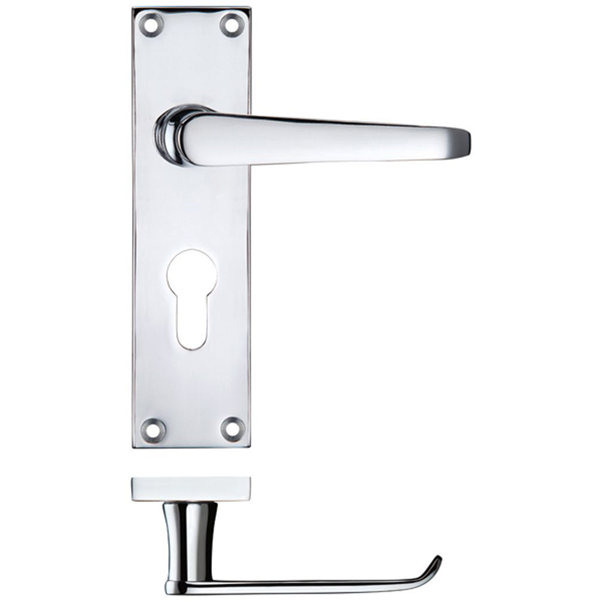 PRO VICTORIAN FLAT LEVER HANDLE EURO PCP