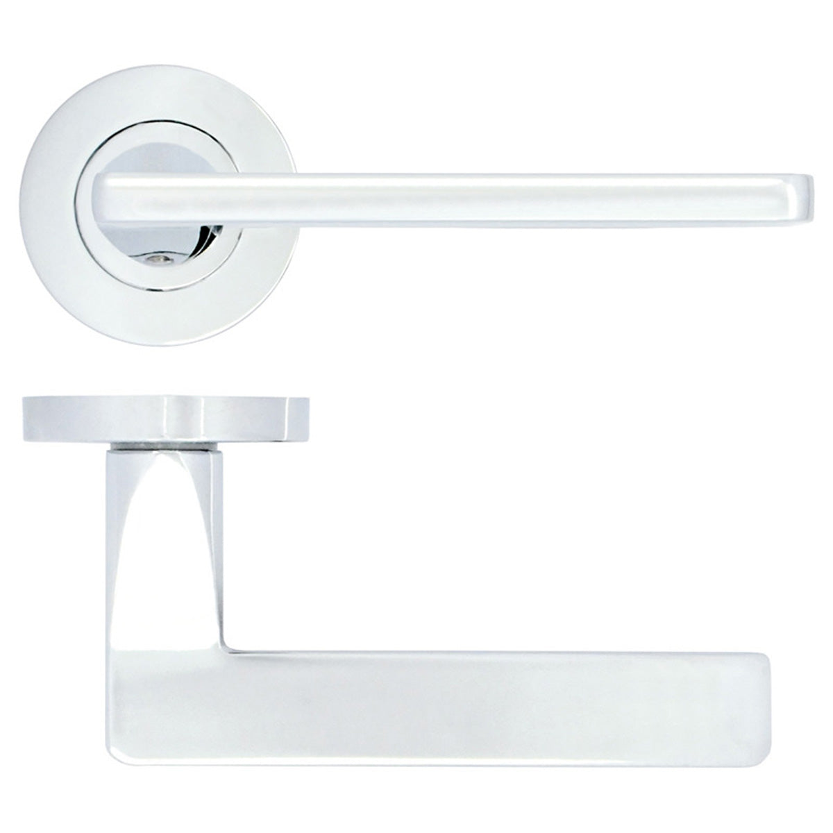 ZPA LEON LEVER HANDLE +ROSE PCP
