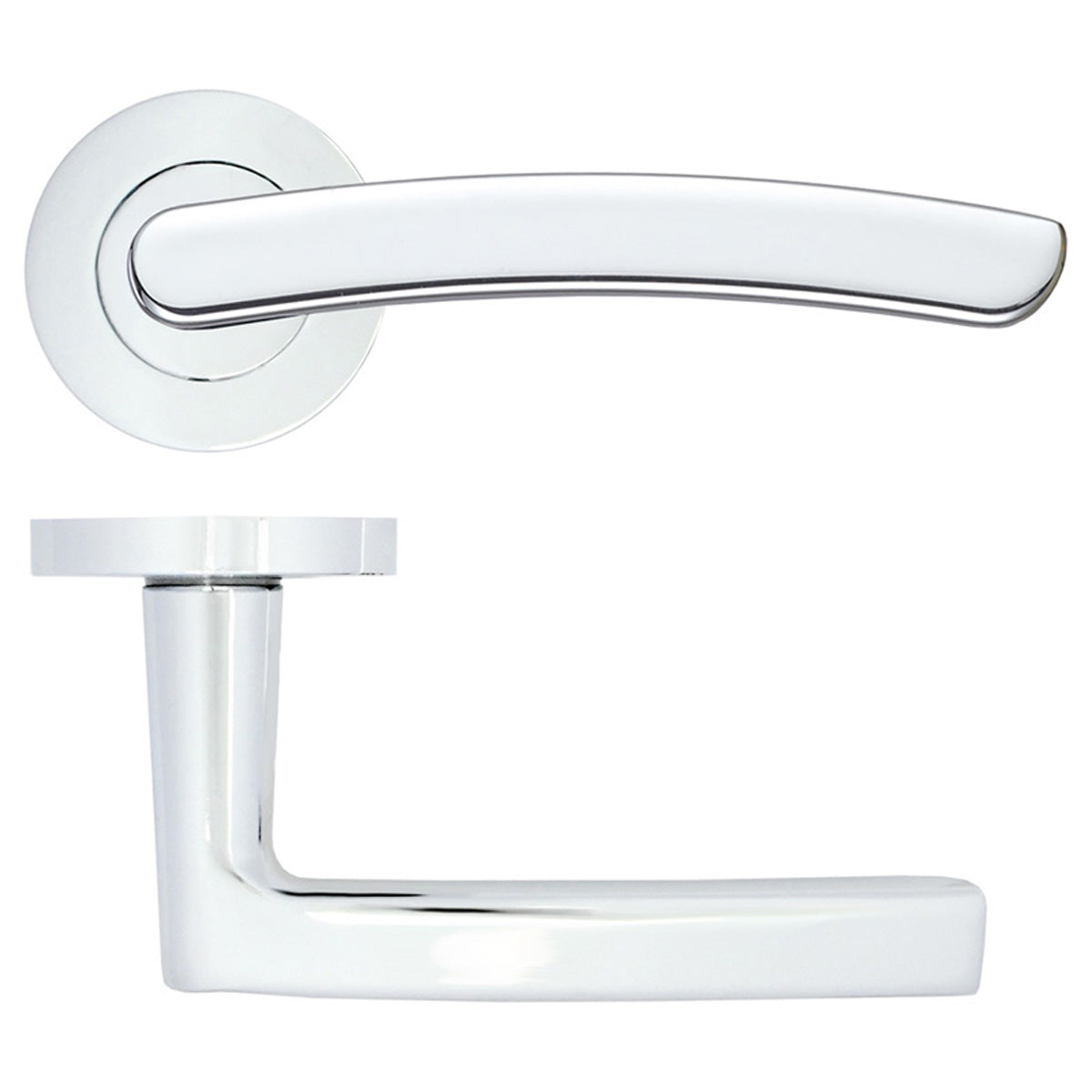 ZPA SANTIAGO LEVER HANDLE +ROSE PCP – DHZ208A