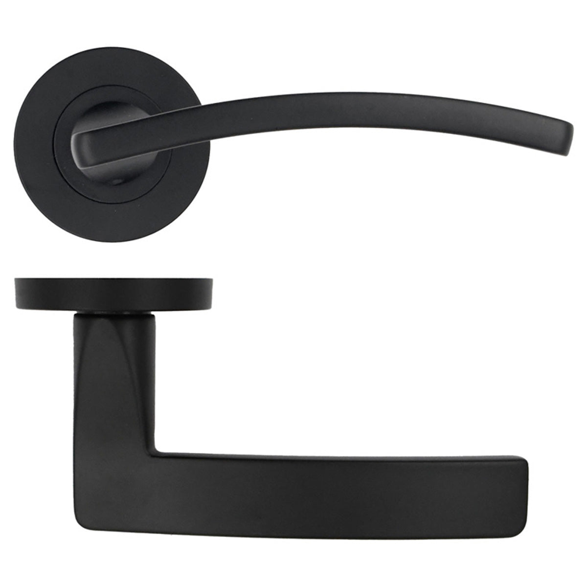 ZPA TOLEDO LEVER HANDLE +ROSE BLK