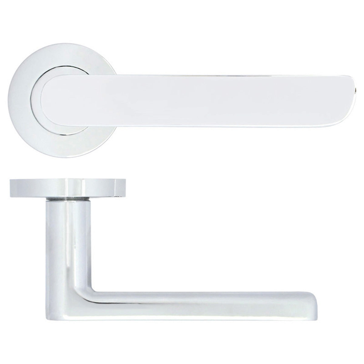 ZPA VALENCIA LEVER HANDLE +ROSE PCP