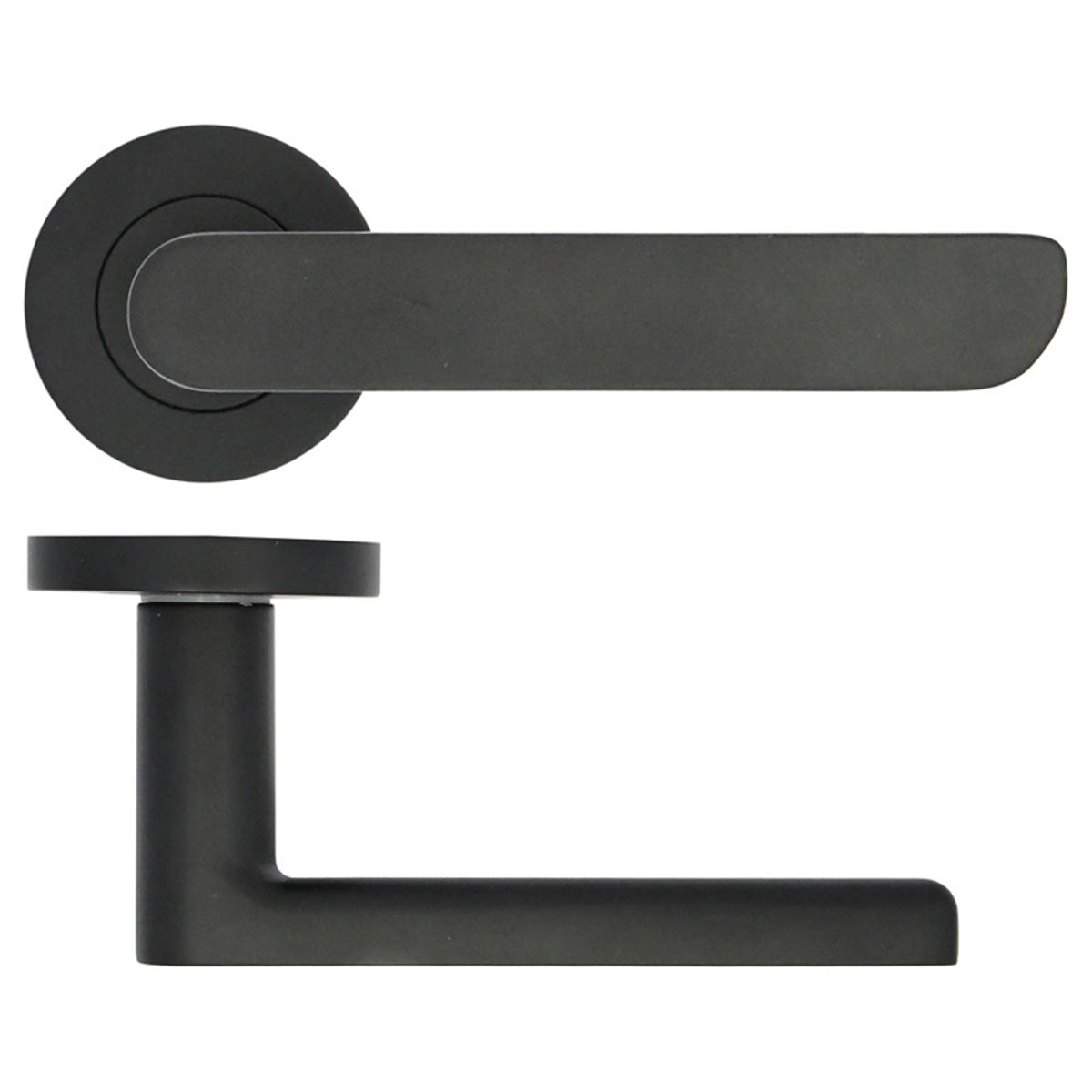 ZPA VALENCIA LEVER HANDLE +ROSE BLK