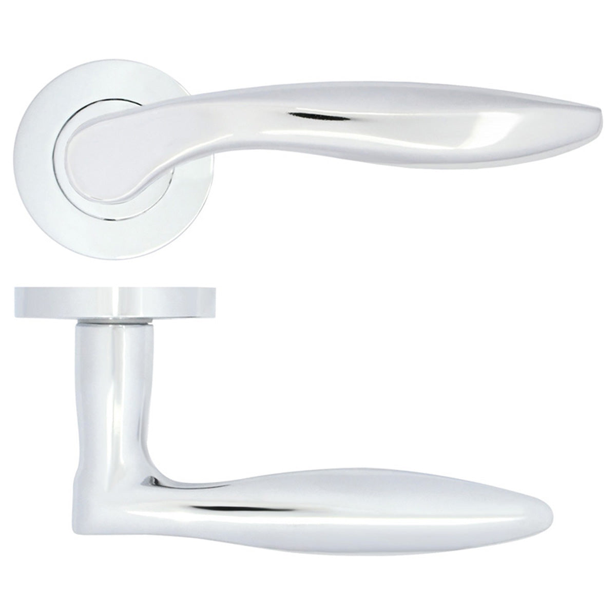 ZPA CADIZ LEVER HANDLE +ROSE PCP – DHZ216A