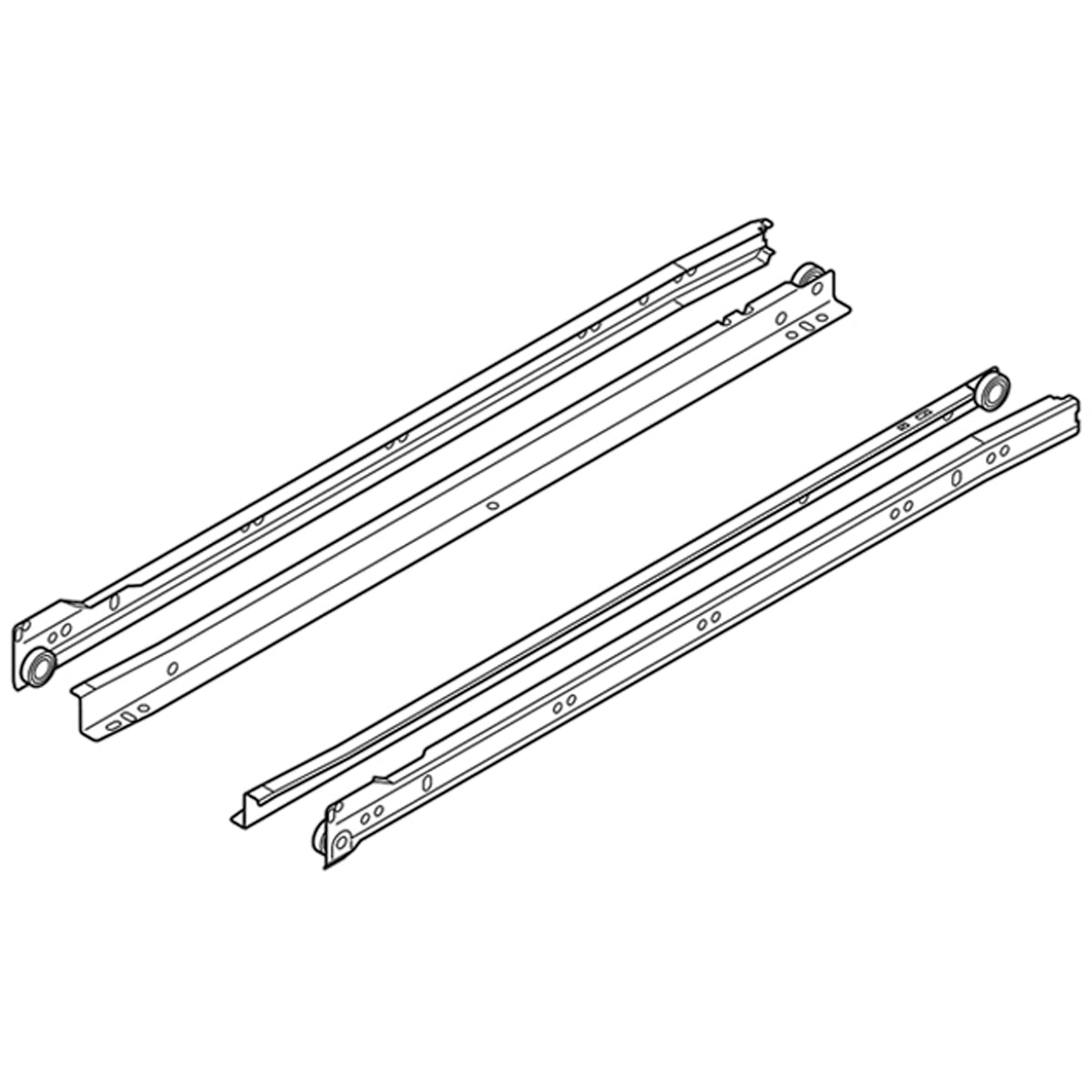 BLUM DRAW RUNNER BASE FIX 25KG 600 BRN