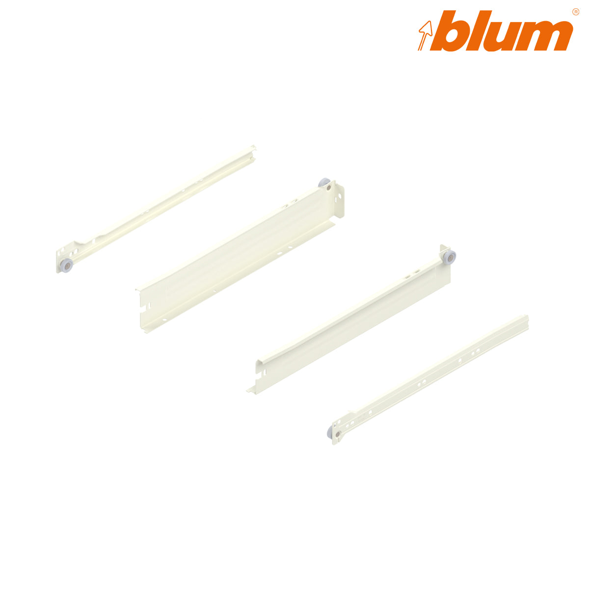 BLUM METABOX STEEL SIDE DRAWER RUNNER N SE 25KG 051x350 CRM PR by JULIUS BLUM UK LTD