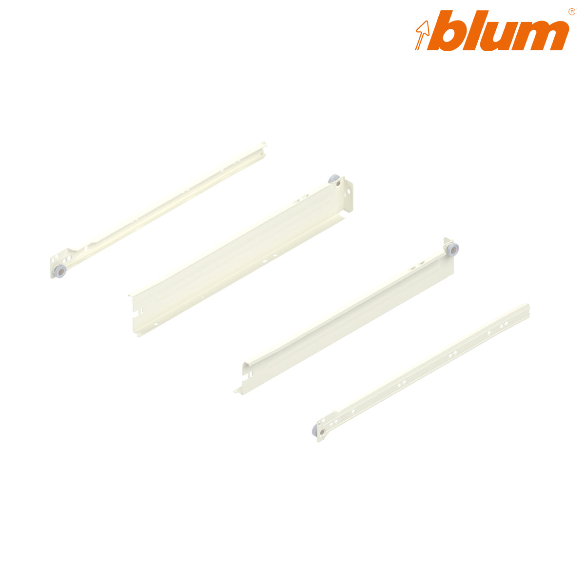 BLUM METABOX STEEL SIDE DRAWER RUNNER N SE 25KG 051x400 CRM PR by JULIUS BLUM UK LTD