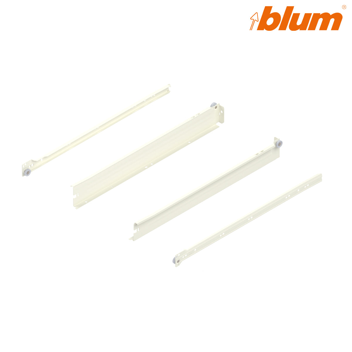 BLUM METABOX STEEL SIDE DRAWER RUNNER N SE 25KG 051x500 CRM PR by JULIUS BLUM UK LTD