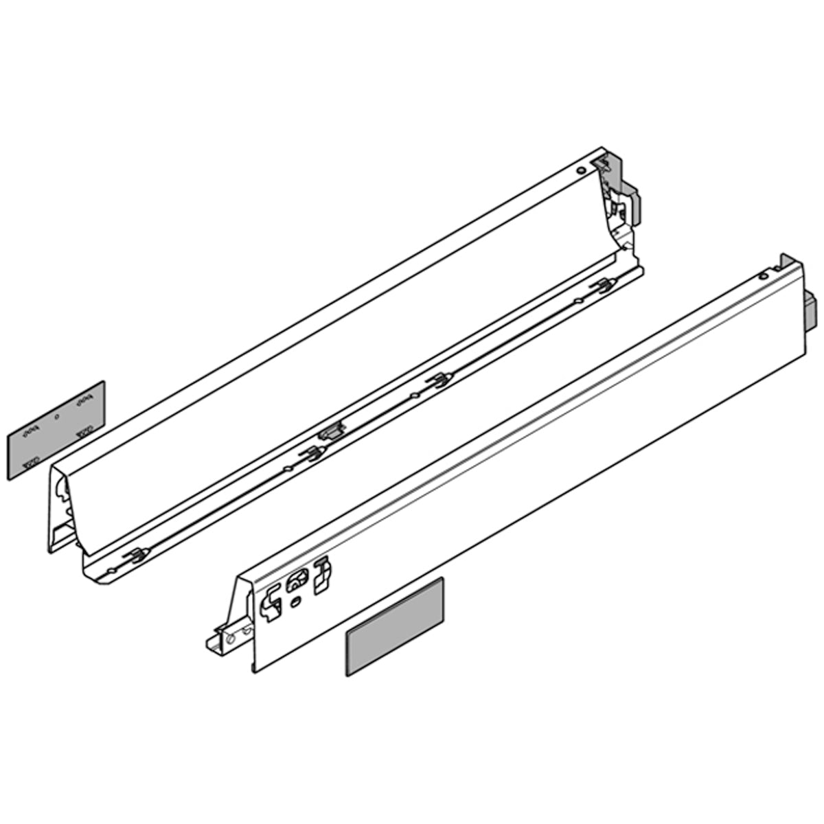 BLUM ANTARO TANDEMBOX DRAWER SIDE N 068x400 MGY PR