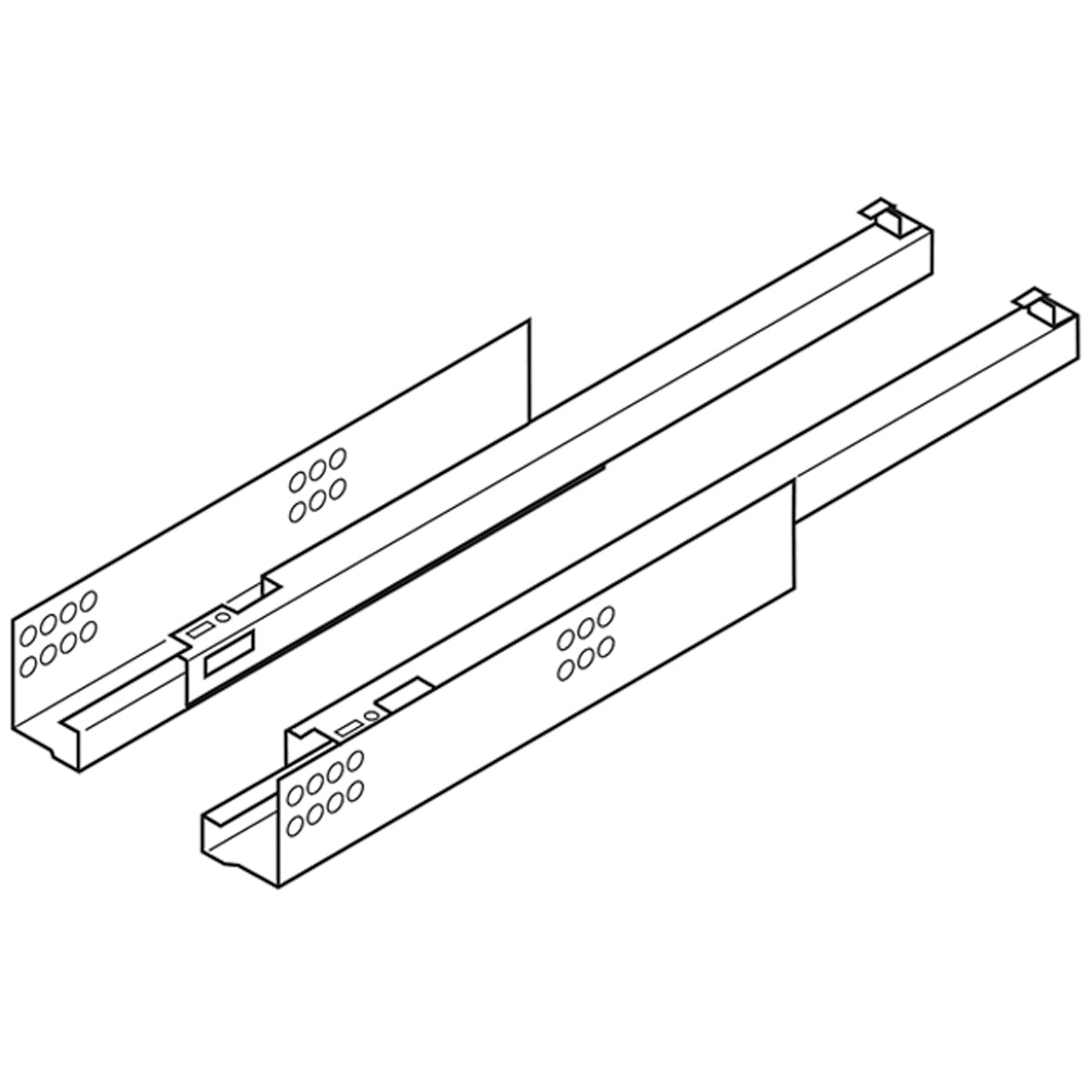 BLUM TANDEM TIP-ON RUNNER SE 30KG 400 ST/ZP