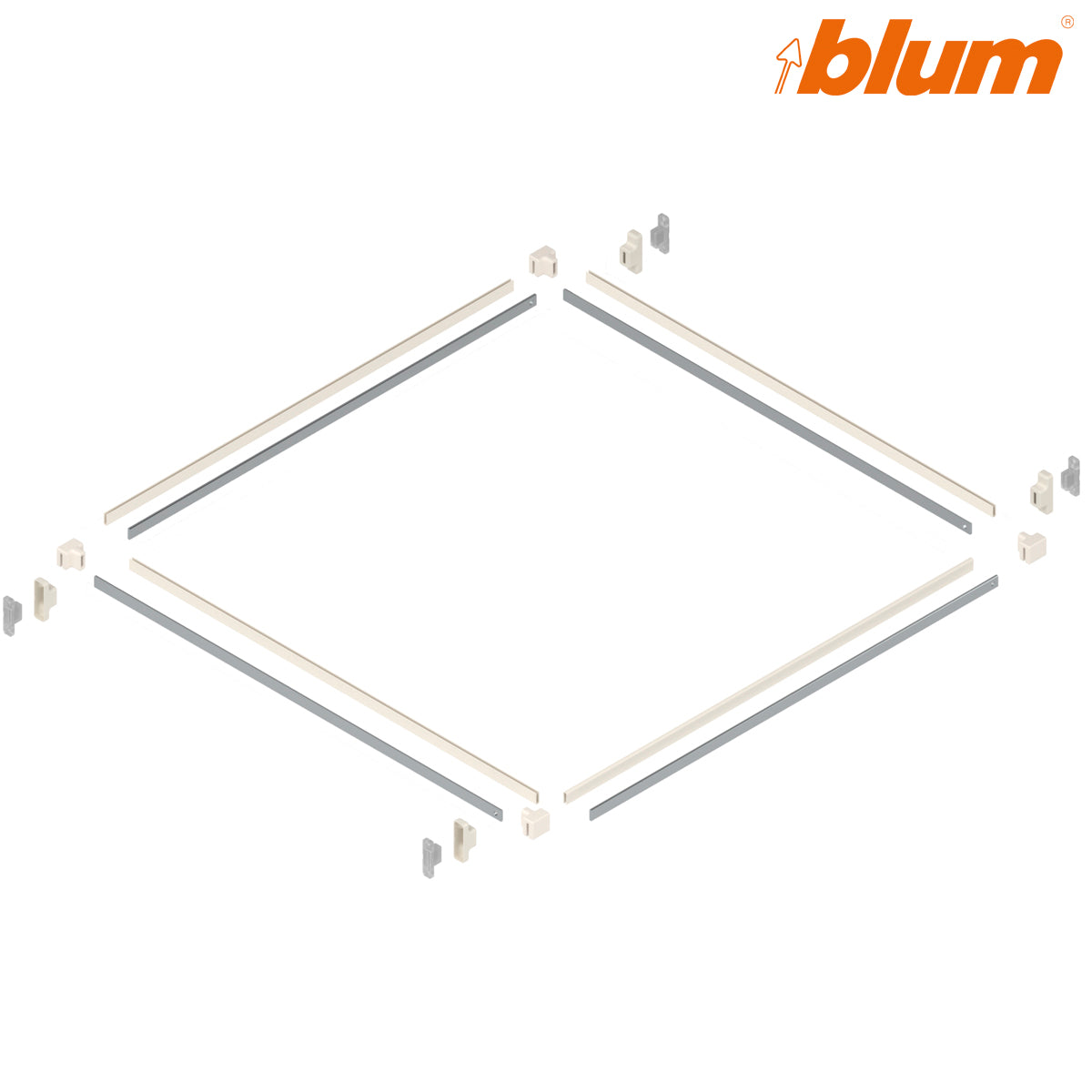 BLUM METABOX/TANDEMBOX METAFILE RAIL SYSTEM SET CRM