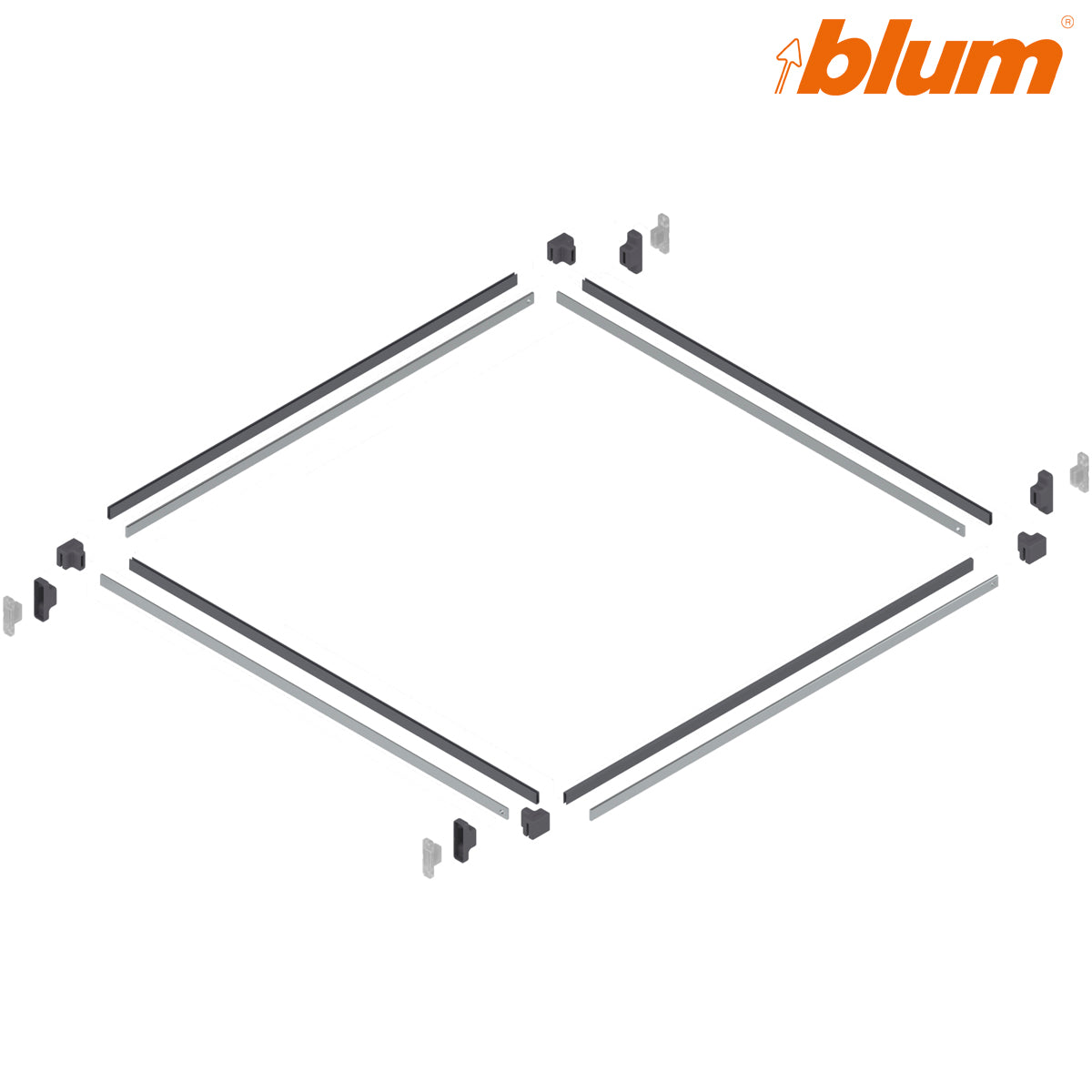 BLUM METABOX/TANDEMBOX METAFILE RAIL SYSTEM SET DGY