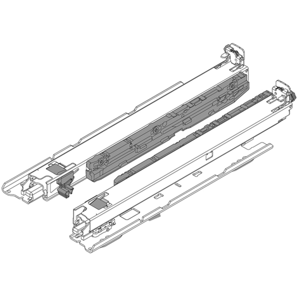 BLUM MOVENTO BLUMOTION BASE MOUNTING FE 40KG 450 PR