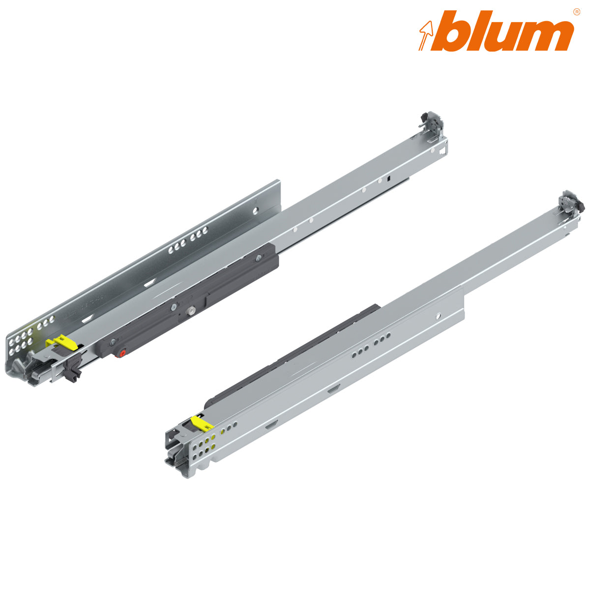 BLUM MOVENTO TIP-ON DRAWER RUNNER FE 40KG 600 PR