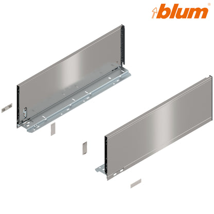 Blum Legrabox Pure Drawer Side C 177x500mm | Stainless Steel | Pair