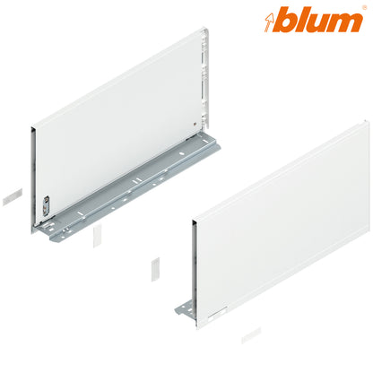 Blum Legrabox Pure Drawer Side F 241x450mm | Silk White | Pair