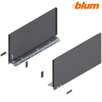 Blum Legrabox Pure Drawer Side F 241x450mm | Orion Grey Matt | Pair