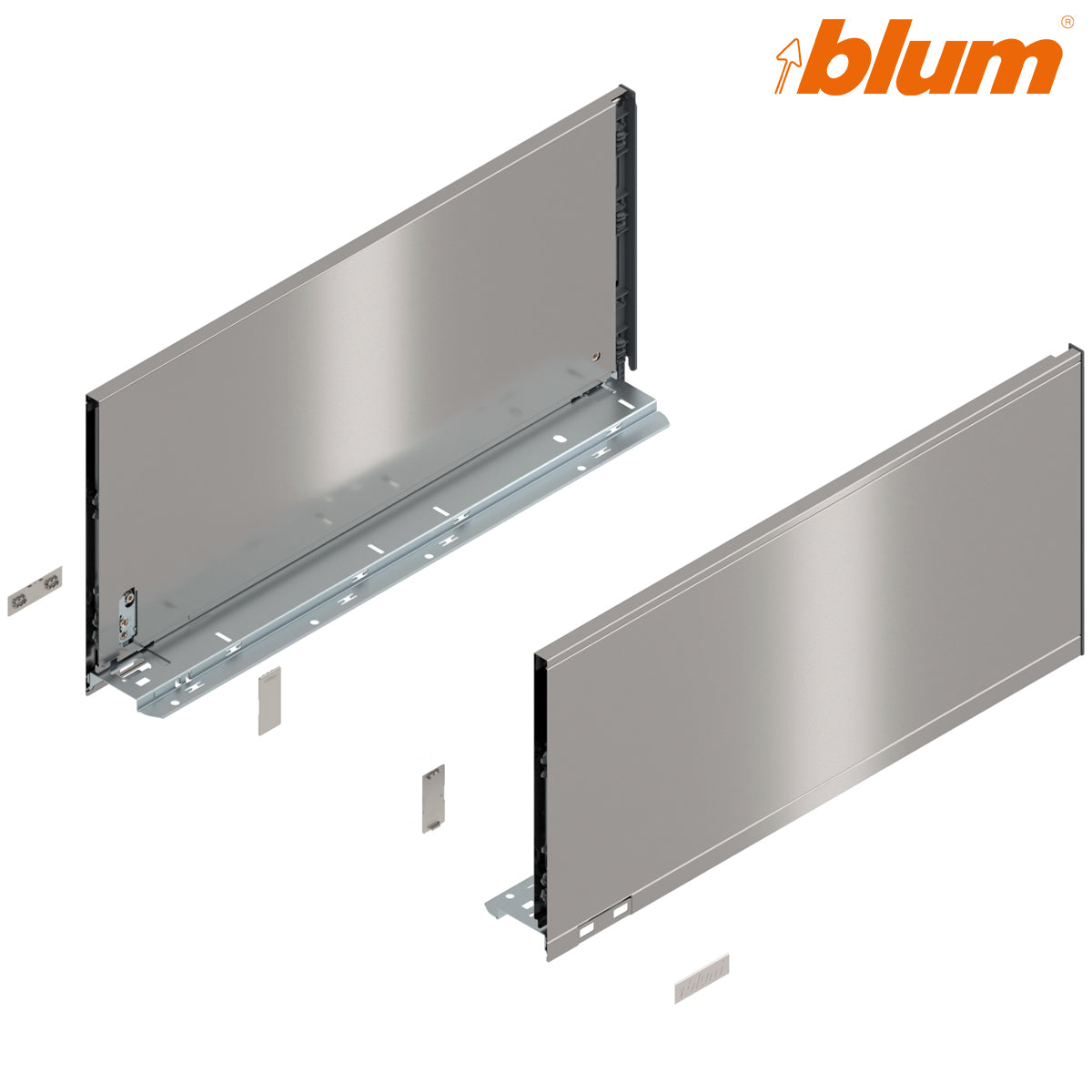 BLUM LEGRABOX PURE DRAWER F SIDE 241x500 STST PR