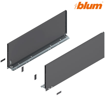 Blum Legrabox Pure Drawer Side F 241x650mm | Orion Grey Matt | Pair