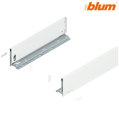 Blum Legrabox Pure Drawer Side K 129x450mm | Silk White | Pair