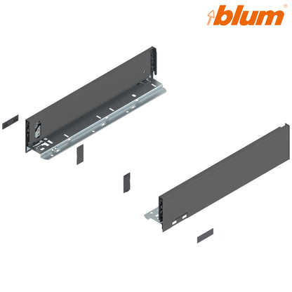 Blum Legrabox Pure Drawer Side M 91x400mm | Orion Grey Matt | Pair