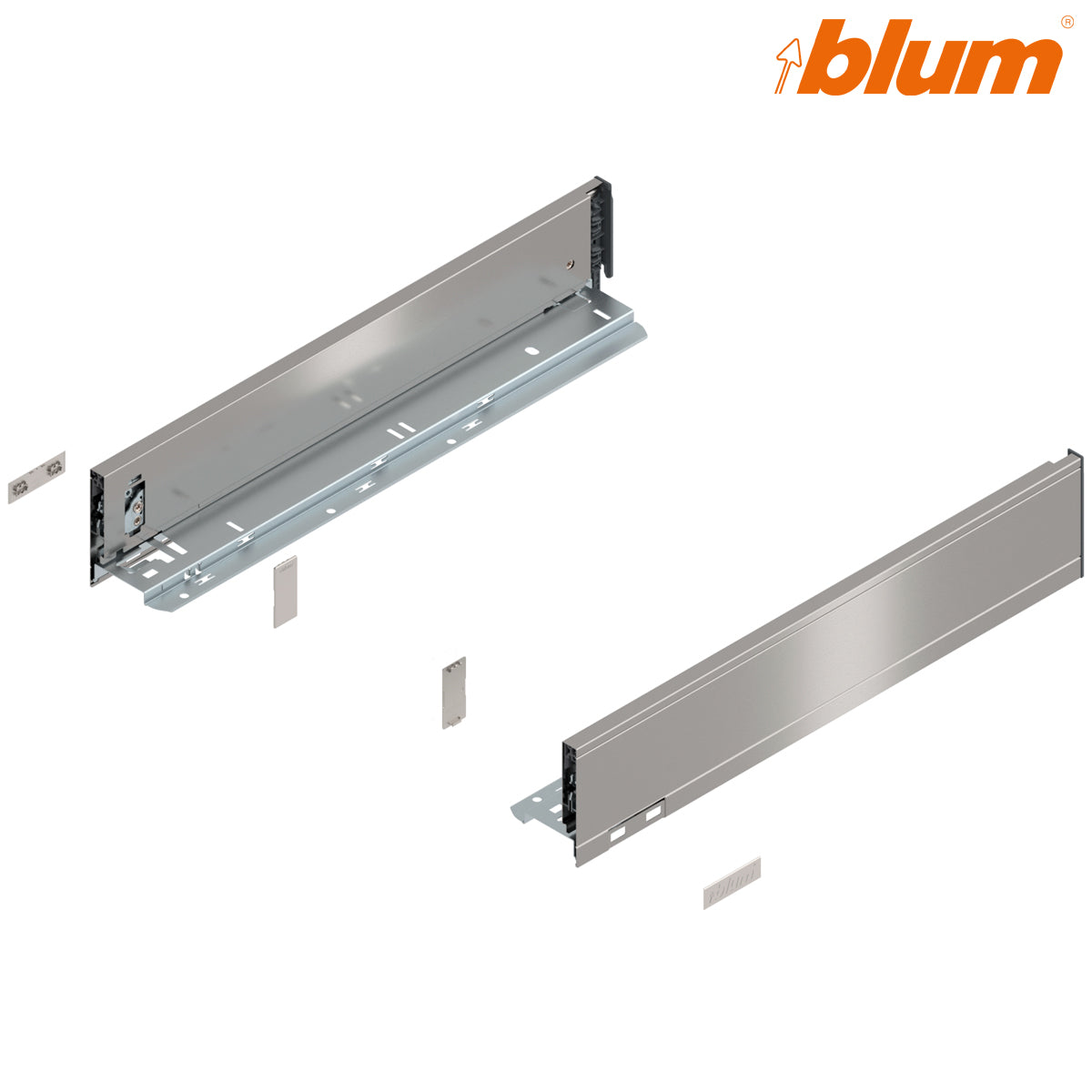 BLUM LEGRABOX PURE DRAWER M SIDE 091x450 STST PR