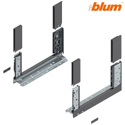 Blum Legrabox Free Drawer Side C 177x350mm | Orion Grey Matt | Pair