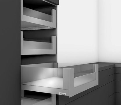 Blum Legrabox Free Drawer Side C 177x400mm | Stainless Steel | Pair