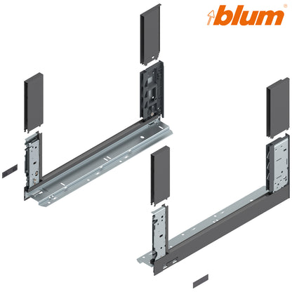 Blum Legrabox Free Drawer Side C 177x450mm | Orion Grey Matt | Pair