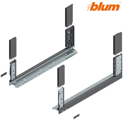 Blum Legrabox Free Drawer Side C 177x550mm | Orion Grey Matt | Pair