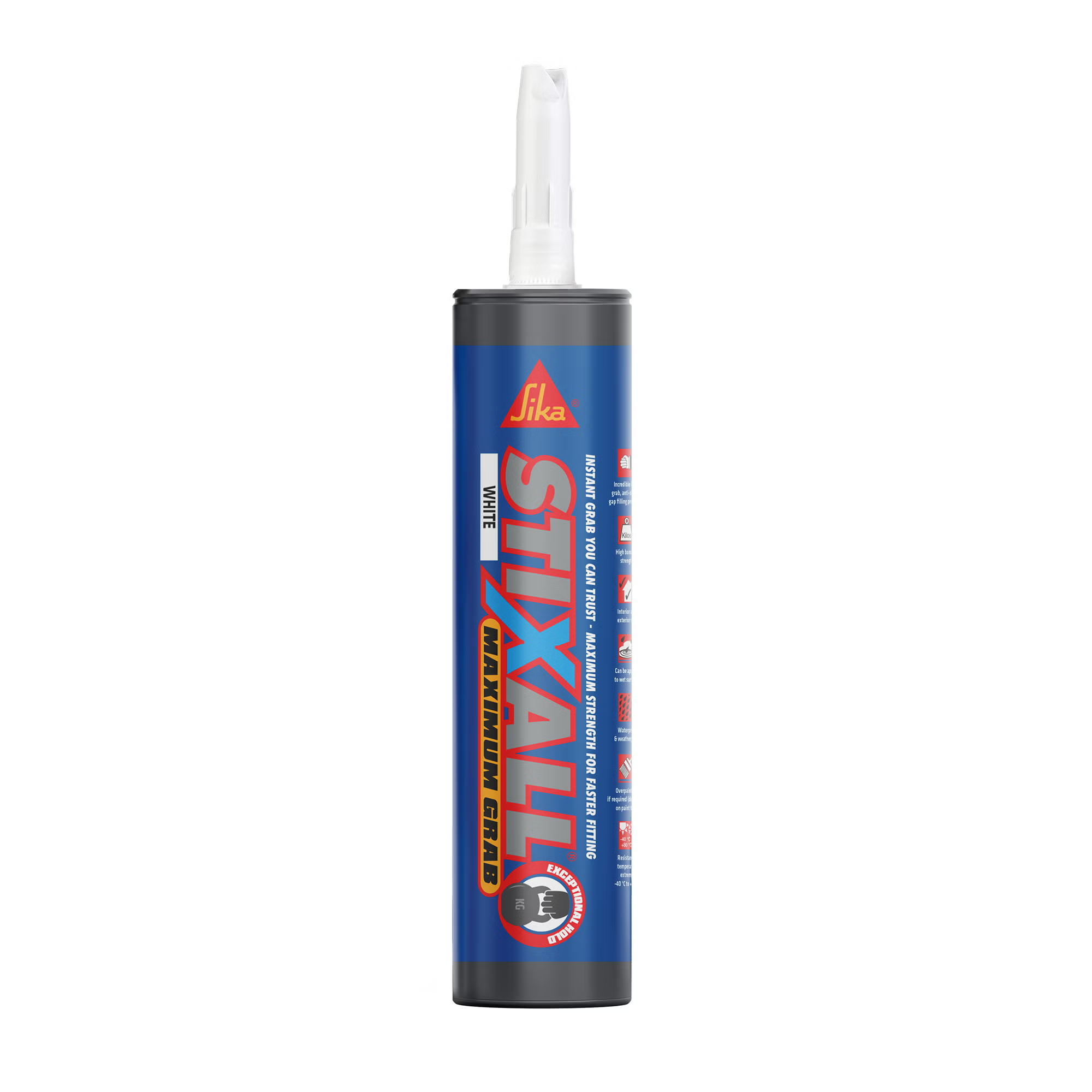 GLUE STIXALL MAXIMUM GRAB ADH 290ml WHITE by SIKA LTD