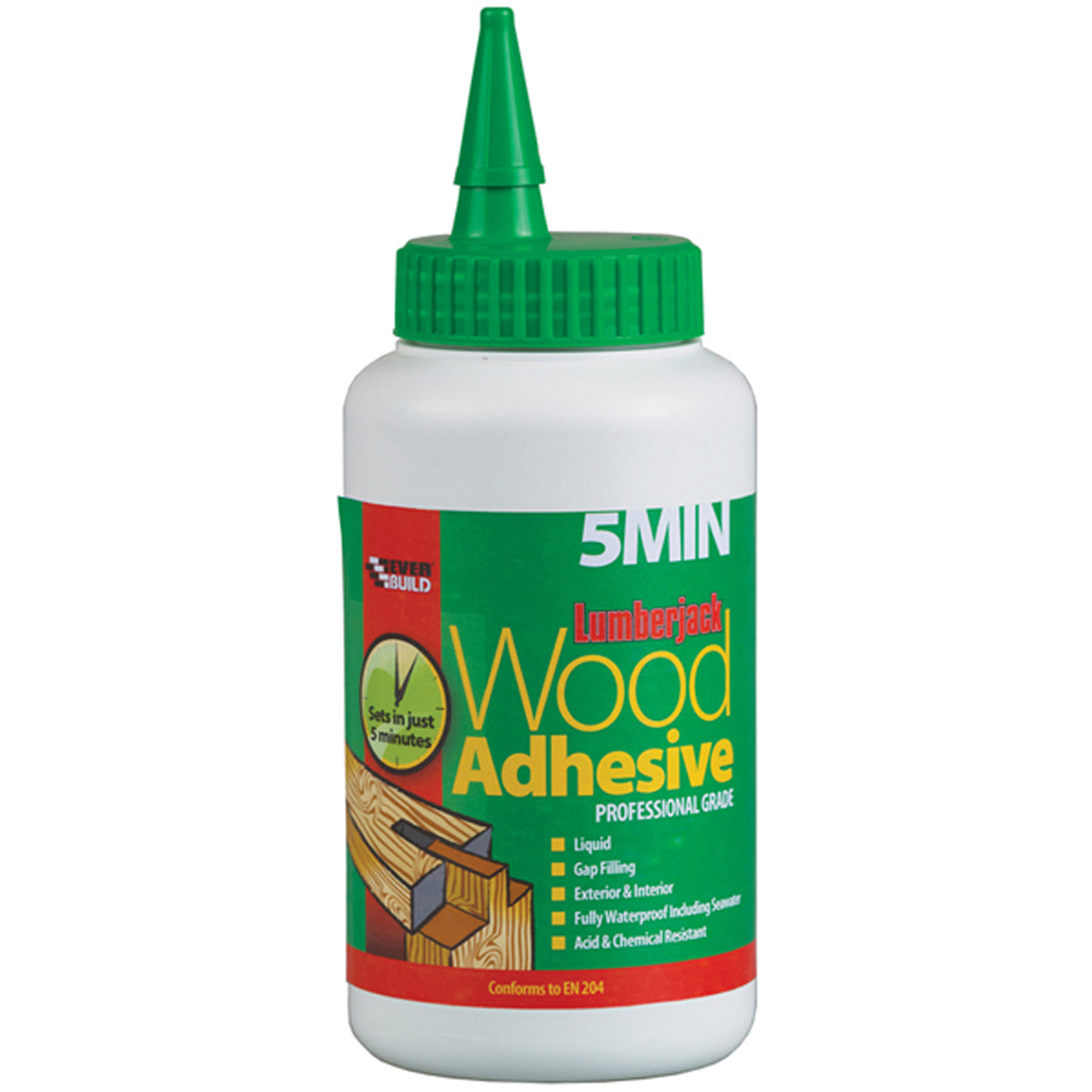 GLUE LUMBERJACK WOOD 750g 5MIN BRN