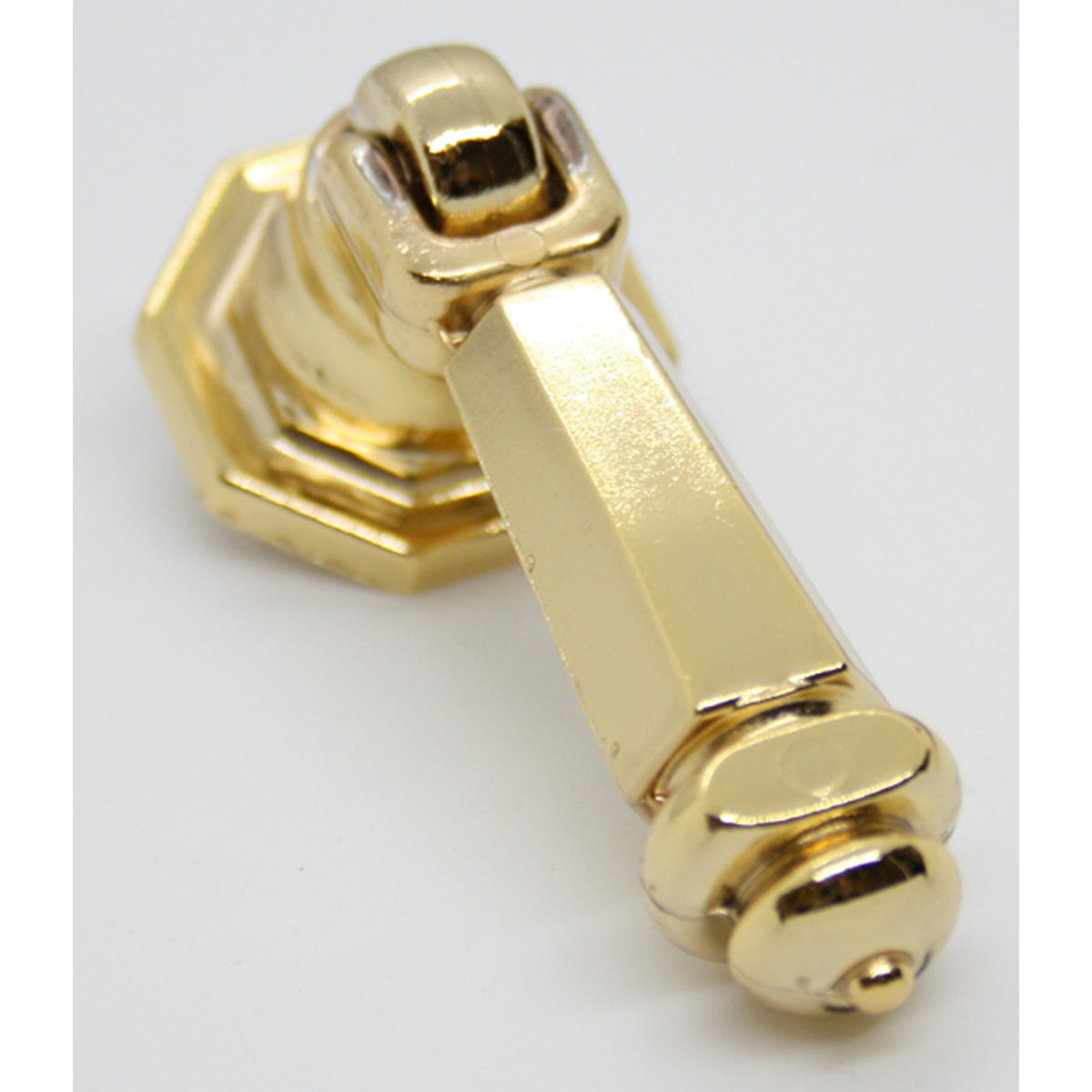 HEX DROP PULL HANDLE E/BRIGHT GOLD