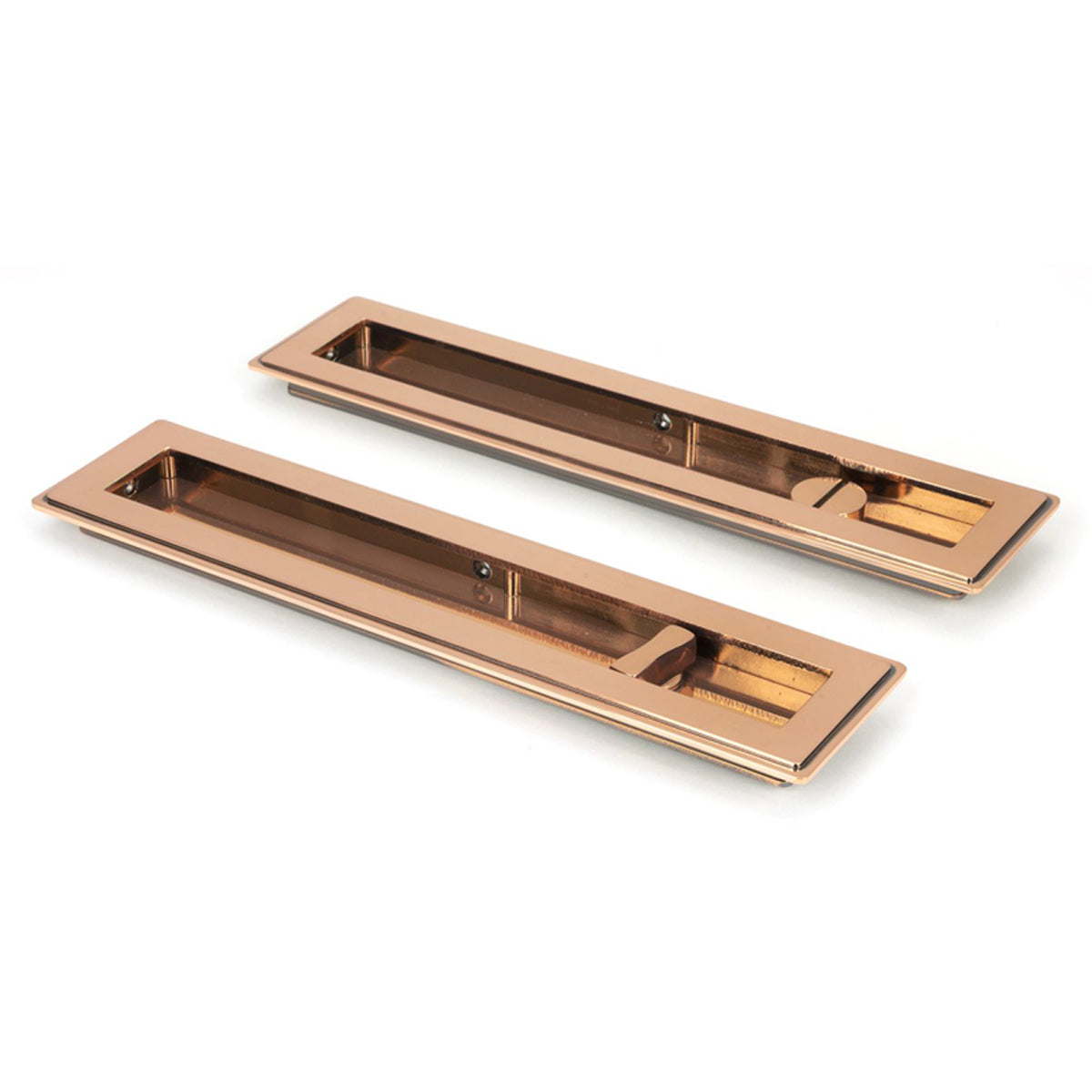 RECTANGULAR PULL PRIVACY ART DECO 250x60x13 PBZ - 50139 by MARCHES (ANVIL) ARCHITECTURAL HARDWARE