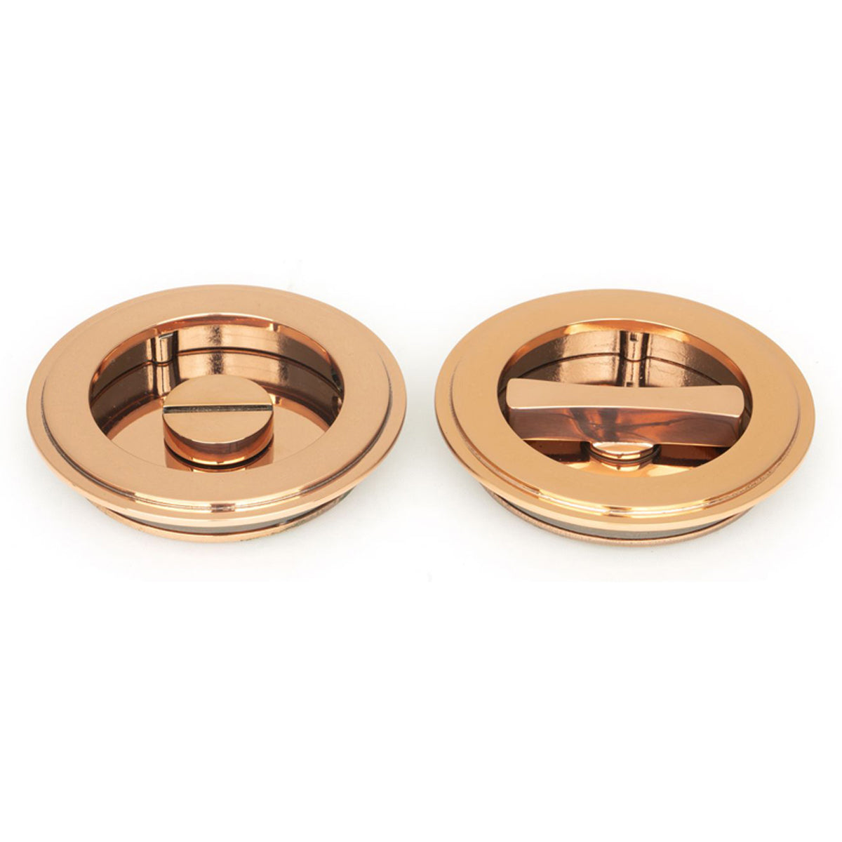 ROUND PULL PRIVACY ART DECO 75x13 PBZ - 50147 by MARCHES (ANVIL) ARCHITECTURAL HARDWARE