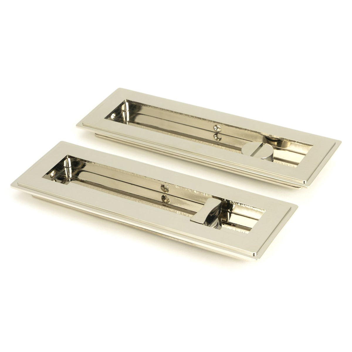 RECTANGULAR PULL PRIVACY ART DECO 175x60x13 PNP - 50156 by MARCHES (ANVIL) ARCHITECTURAL HARDWARE