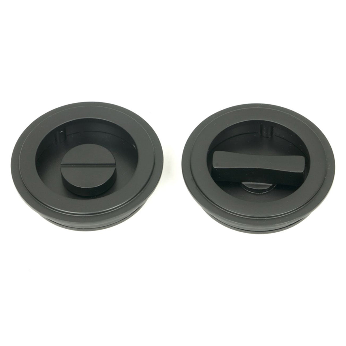 ROUND PULL PRIVACY ART DECO 60x13 MBK - 50218 by MARCHES (ANVIL) ARCHITECTURAL HARDWARE