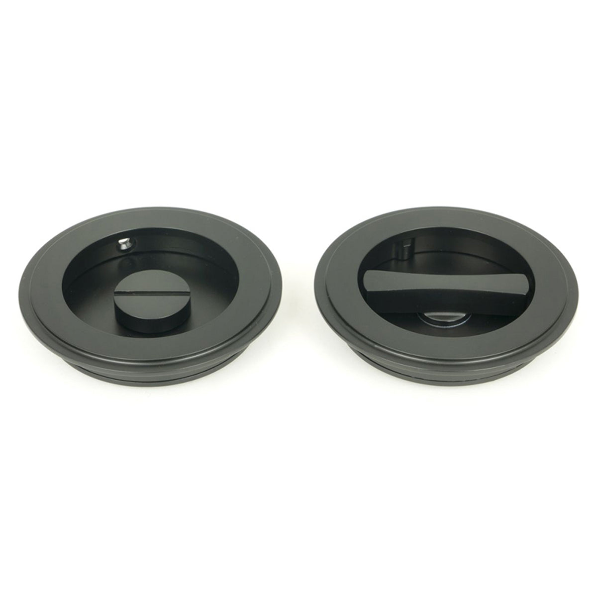 ROUND PULL PRIVACY ART DECO 75x13 MBK - 50219 by MARCHES (ANVIL) ARCHITECTURAL HARDWARE