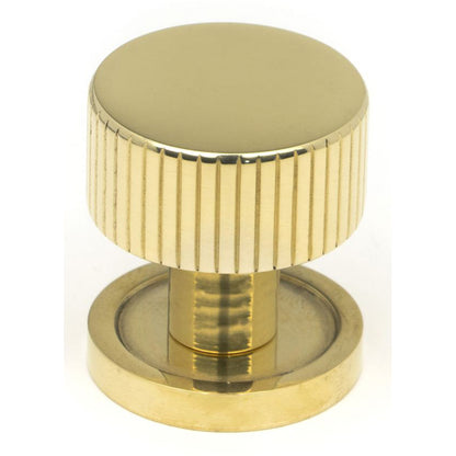 JUDD CABINET KNOB PLAIN 25x25 PBR - 50361 by MARCHES (ANVIL) ARCHITECTURAL HARDWARE