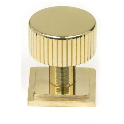 JUDD CABINET KNOB SQUARE 25x25 PBR - 50363 by MARCHES (ANVIL) ARCHITECTURAL HARDWARE