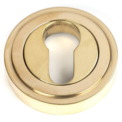 ESCUTCHEON ROUND EURO CNC ART DECO 53x8 PBR - 50593 by MARCHES (ANVIL) ARCHITECTURAL HARDWARE