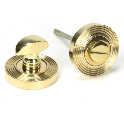 THUMBTURN SET ROUND CNC BEEHIVE 53x45 PBR - 50752 by MARCHES (ANVIL) ARCHITECTURAL HARDWARE