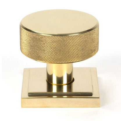 BROMPTON MORTICE/RIM KNOB SQUARE 63x54x22 PBR - 50838 by MARCHES (ANVIL) ARCHITECTURAL HARDWARE