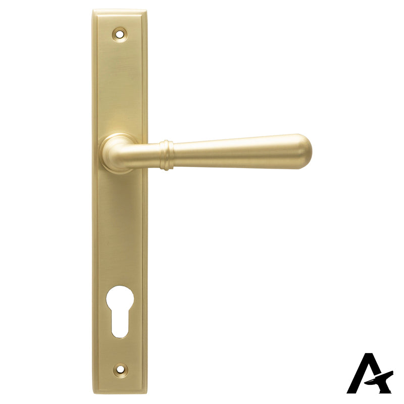 NEWBURY SLIMLINE LEVER ESPAGNOLETTE LOCK 124x244x70 SBR - 50851 by MARCHES (ANVIL) ARCHITECTURAL HARDWARE