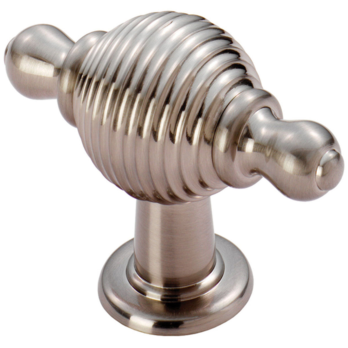 REEDED KNOB+FINIAL 26x73x50 SNP FTD600RSN by CARLISLE BRASS