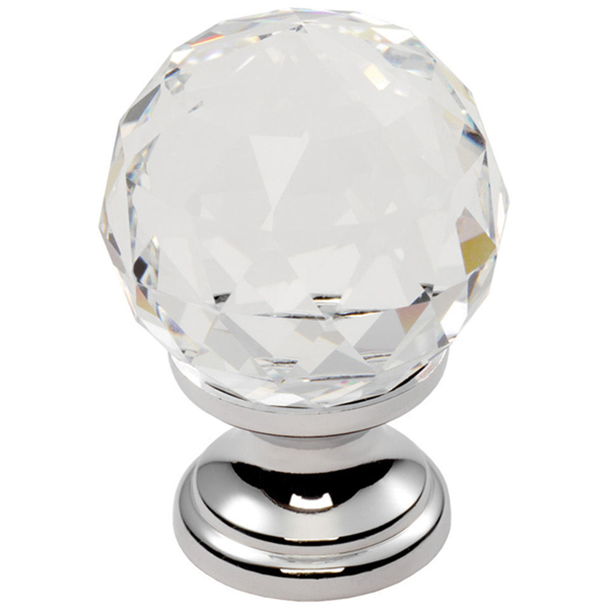 CRYSTAL FACETED KNOB D35x49xD21 PCP FTD670CCTC by CARLISLE BRASS