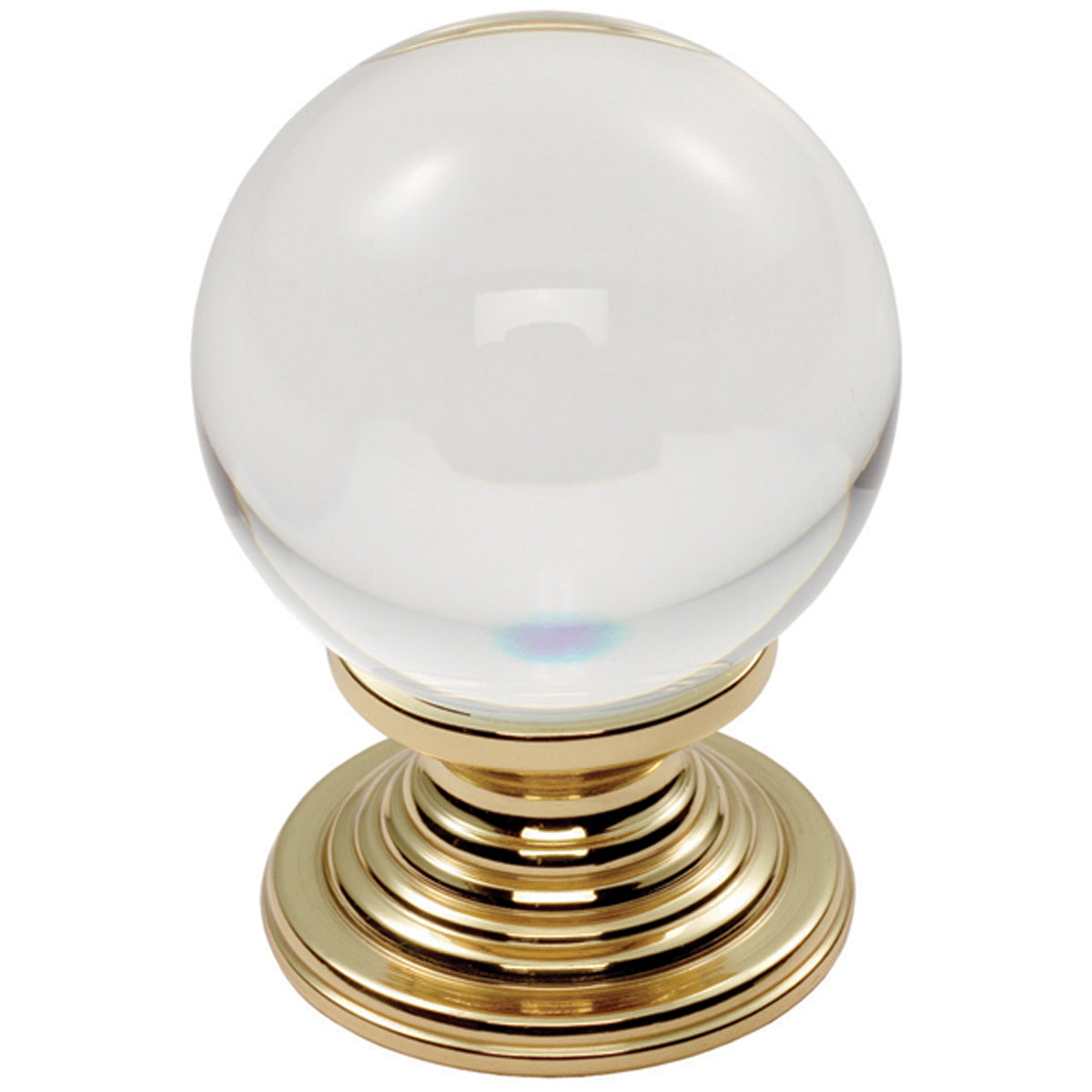 CRYSTAL BALL KNOB D34x47xD28 BRS FTD690BCTB by CARLISLE BRASS