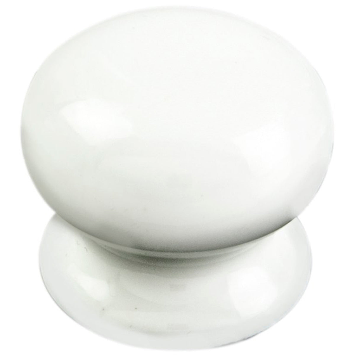 CRACKLE PORC KNOB D32x28xD28 PWH FTD620APWH by CARLISLE BRASS