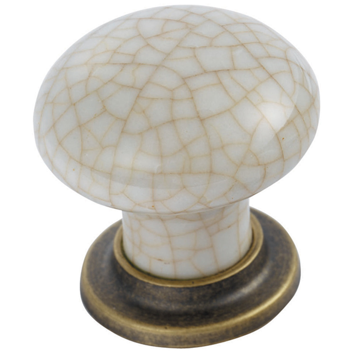 CRACKLE MSH KNOB D37x35xD28 FBZ/IVO FTD630AFBIC by CARLISLE BRASS