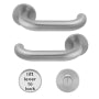 LIFT TO LOCK LEVER HANDLE SET WITH INDICATING RELEASE D22 SSS CSL1220LLSSS by CARLISLE BRASS